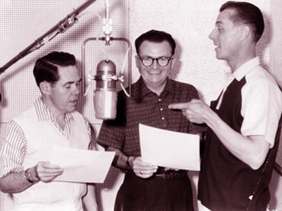 Left to right: Daws Butler, Don Messick, Doug Young