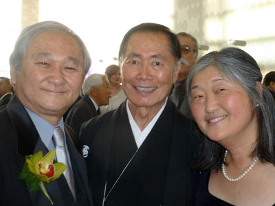 Stan Sakai, George Takei and Sharon Sakai.